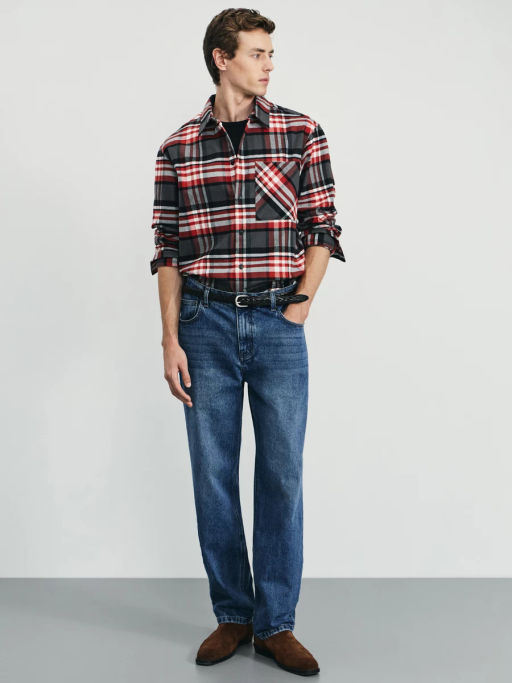 Фланелевая рубашка relax fit / Zarina