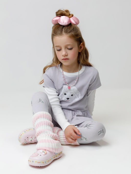 КР 302881/сиреневый 3710 к647 блузка (туника) для дев - Crockid фото 4