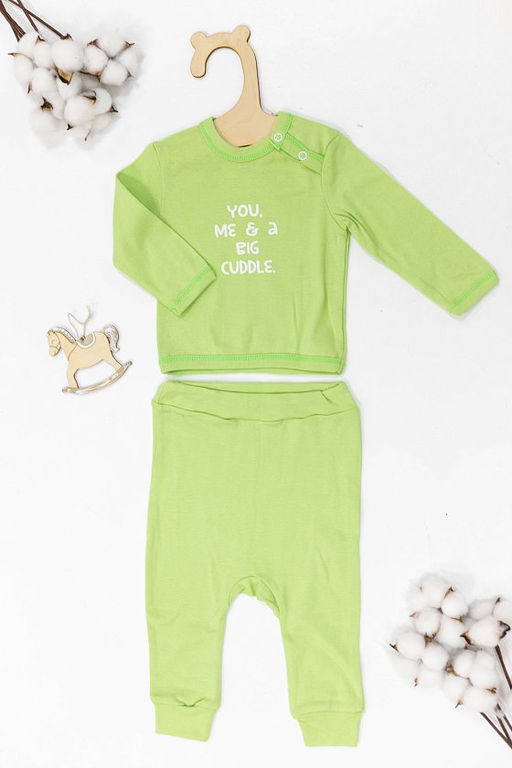 Костюм (футб дл рук +брюки) Арт. 422024Пб Фисташковый - Елена фото 2