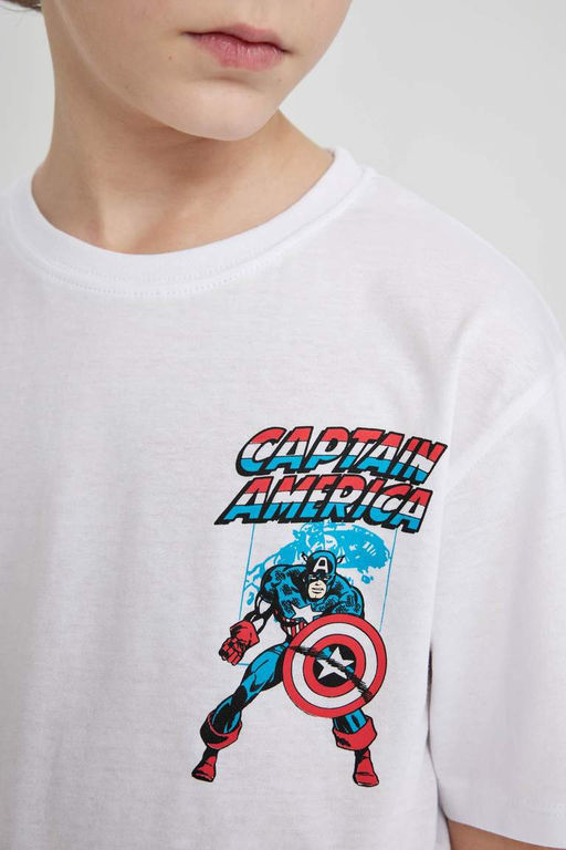 Футболка с круглым вырезом и короткими рукавами для мальчиков из комиксов Marvel Comics - Defacto фото 8
