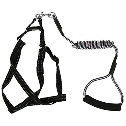 Поводок для собаки 130х0,5см со шлейкой, полиэстер Классический цвета микс (Китай) - Pet toys фото 4