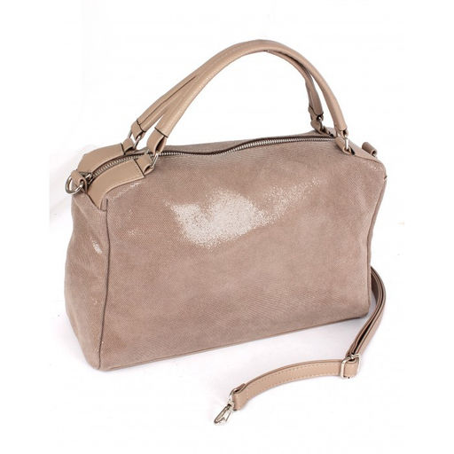 Сумка женская натуральная кожа ADEL-152/3в (отделка ИСК/КОЖА), 1отд, плеч/ремень, капучино 264385