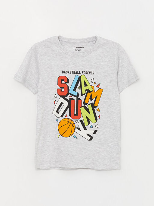 Bisiklet Yaka Bask?l? K?sa Kollu Erkek ?ocuk ?ortlu Pijama Tak?m? - Waikiki фото 2