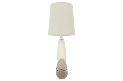 Настольная лампа 23*14*38 см "Бархан" + крем. овальн. абажур