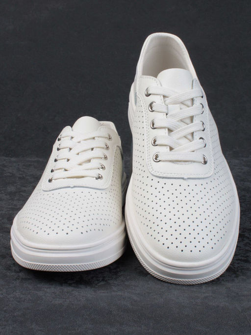 05-PDXL143-2 BEIGE Кроссовки женские (натуральная кожа) - Фабричный китай фото 10