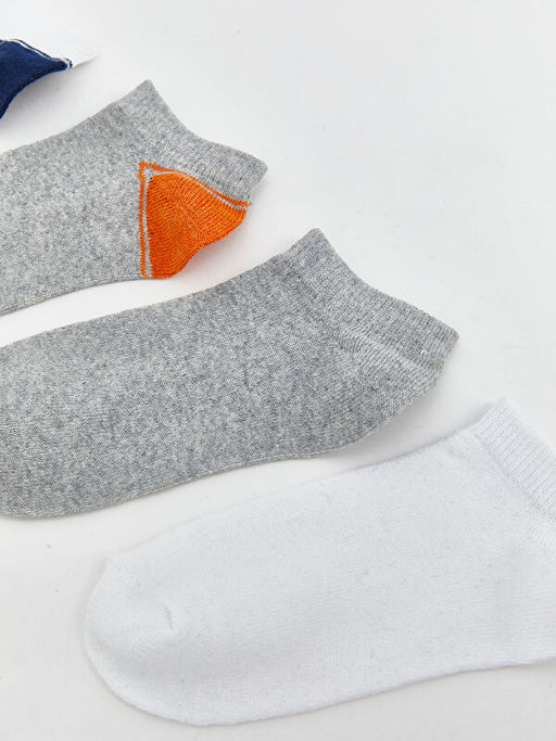 Renk Bloklu Erkek ?ocuk Patik ?orap 7li