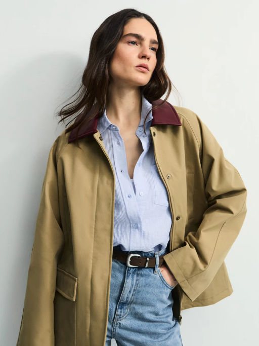 Куртка оверсайз с акцентным воротником ZR2604102209-63 / Zarina  фото 3