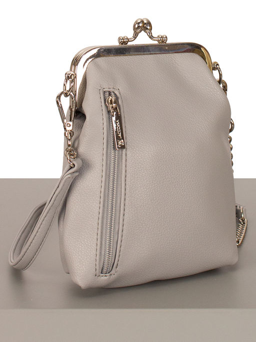 LACCOMA сумка Мальвина-Л815-серый эко кожа хлопок