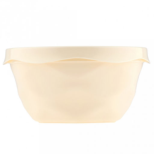 Салатник пластмассовый Modena 0,75л, д15,2см, h7,7см, с крышкой, пищевой полипропилен, светло-бежевый (Россия) - Домашняя мода фото 3