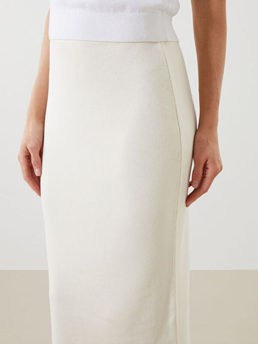 Beli Lastikli Kad?n Triko Etek