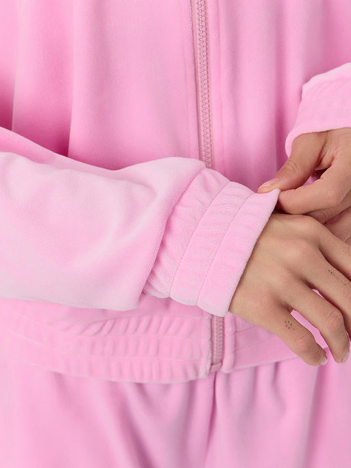 Толстовка женская велюровая розовая - Mark formelle фото 5