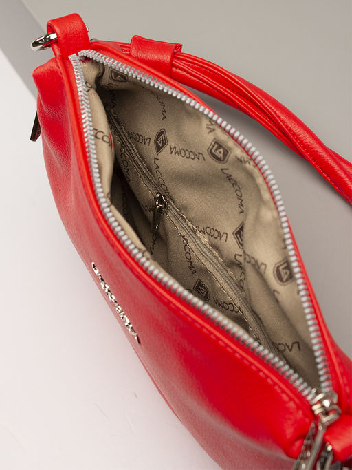 LACCOMA сумка Анжелика-Л815-алый эко кожа хлопок  фото 6