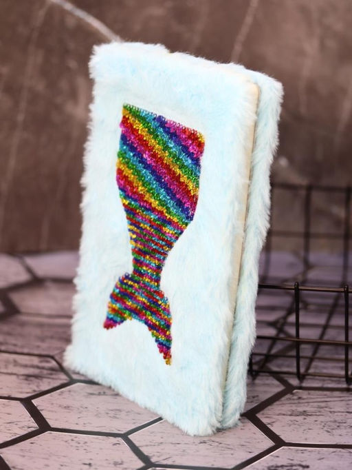 Блокнот плюшевый "Mermaid tail", mix, 21,5х15 см, плотность 80 гр.