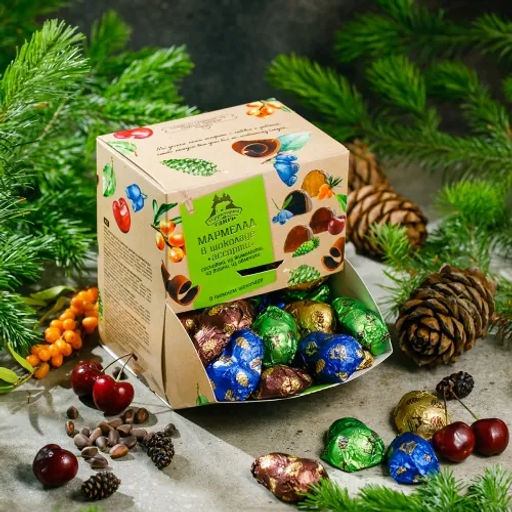 Мармелад в шоколаде ассорти, шоу-бокс, 700 гр