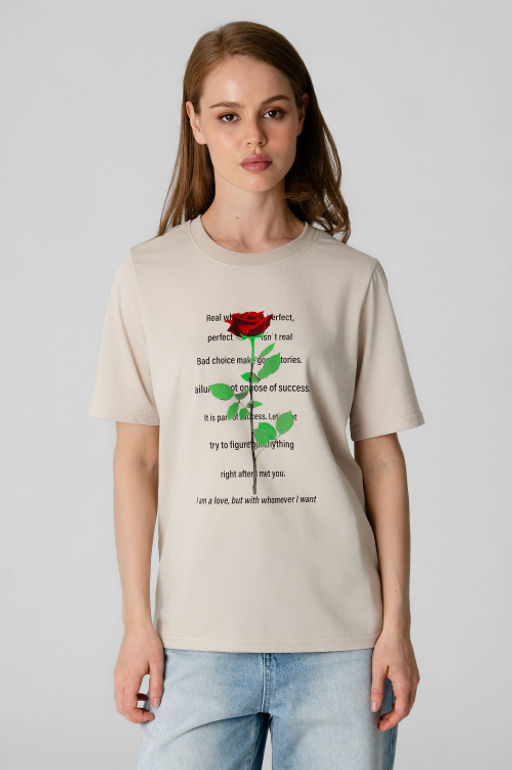 Арт. 31162 Футболка женская 44-52 (5 шт) Цвет:бежевый - Калинка фото 3