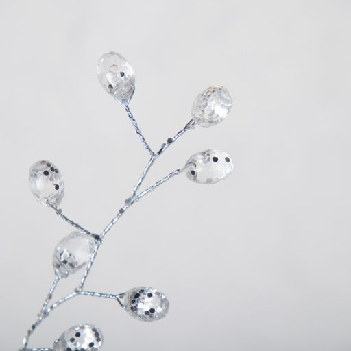 Цветок декоративный стеклярус 50 см на подставке / SA20227/2 /уп 50/200/* - Галеонтрейд фото 4