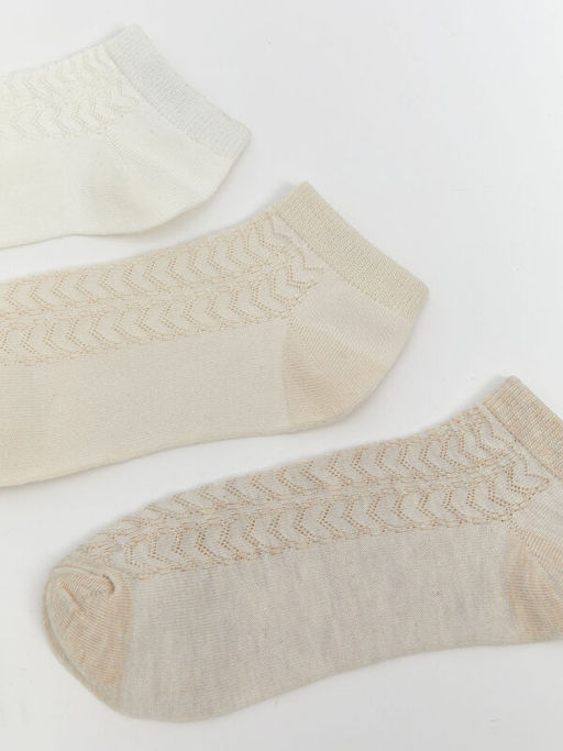 Desenli Kad?n Patik ?orap 5li