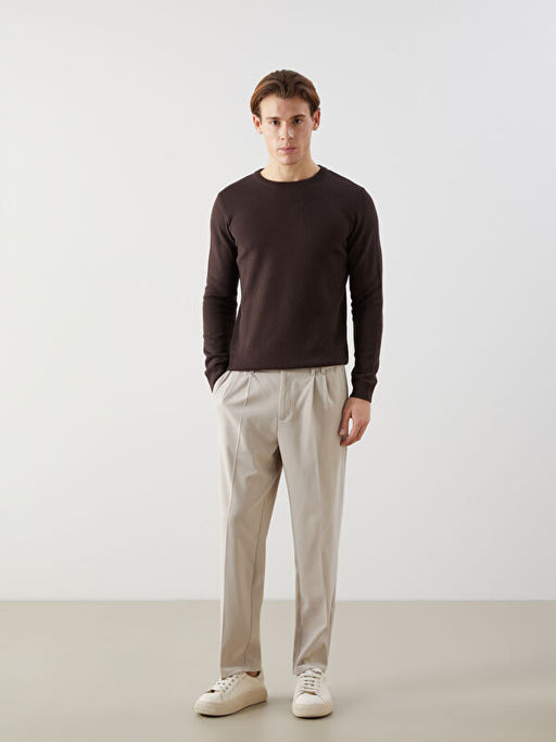 Bisiklet Yaka Erkek Triko Kazak