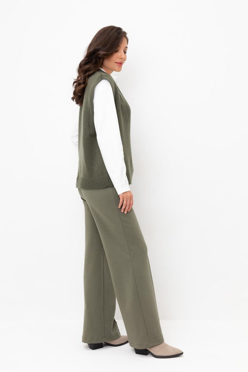 ЕВТ 4123/оливковый серый брюки жен