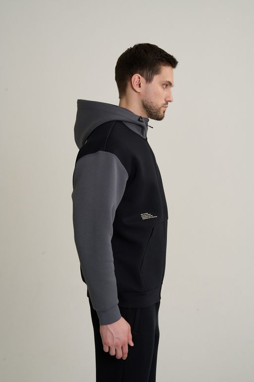 Толстовка на молнии Черный/Серый CAMPUS BASKETBALL Knit Track Top - Anta фото 4