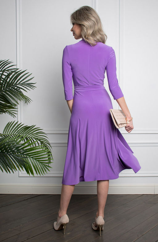 Платье из трикотажа сиреневый - Donna saggia фото 2