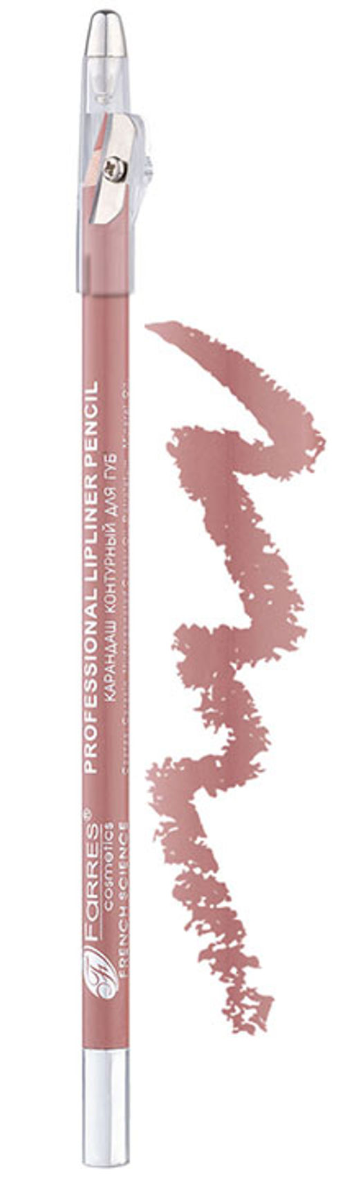 FARRES /W207-099/ Карандаш с точилкой для губ № 099 "нюдовый" (12)