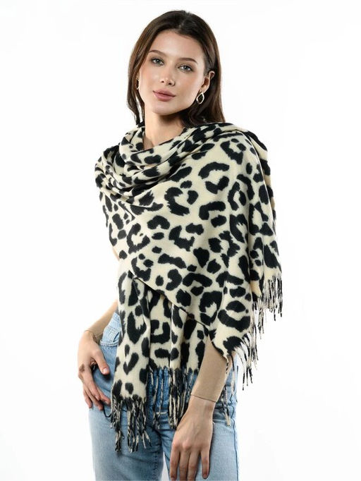 Яркий палантин с анималистичным принтом - Pretty mania фото 9