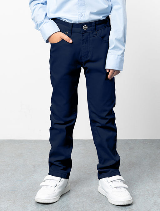 VILATTE / Брюки из хлопкового твила с эластаном для мальчика  фото 5