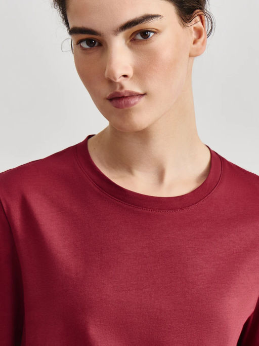 Футболка прямого кроя из хлопка REGULAR0826-73 / Zarina  фото 6