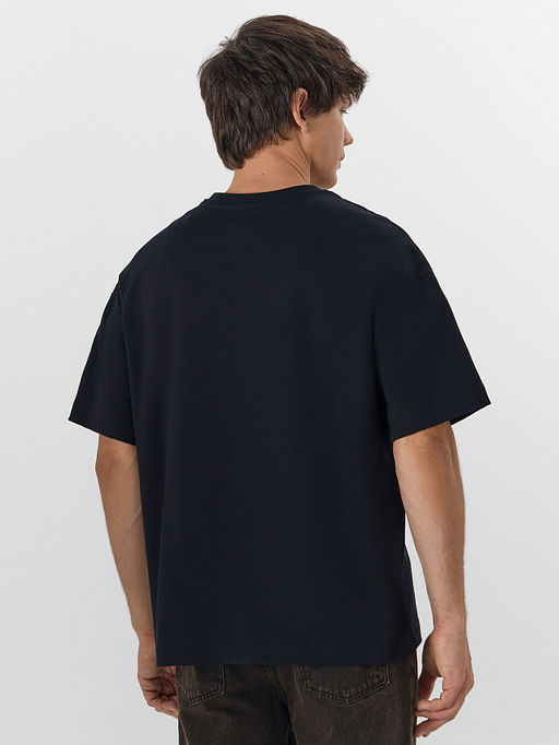 Футболка мужская черная с надписью Еду к теще на блины - Mark formelle фото 2