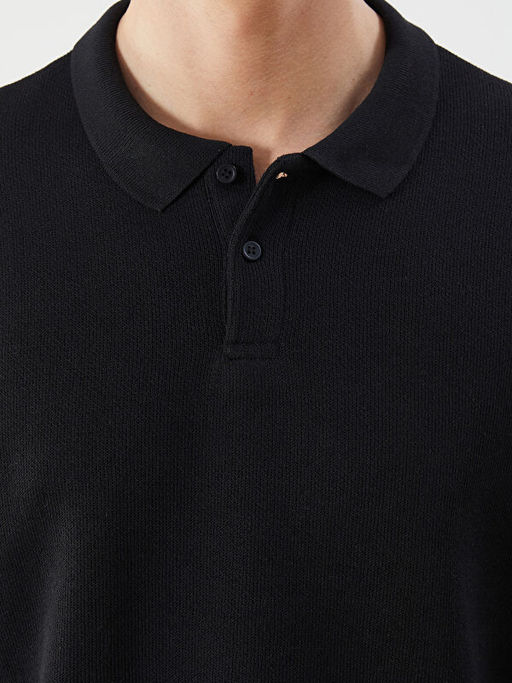 Polo Yaka Erkek Triko Kazak