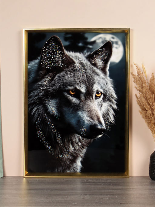 Картина 50х70 Волк / 143682 /уп 18/стразы - Галеонтрейд фото 2