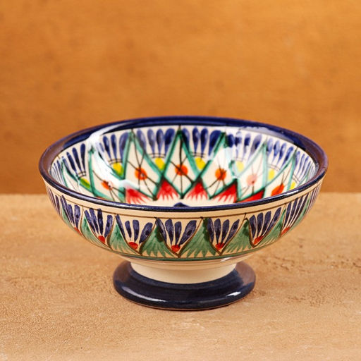 Конфетница узбекская Риштанская Керамика, 12×6 см, МИКС