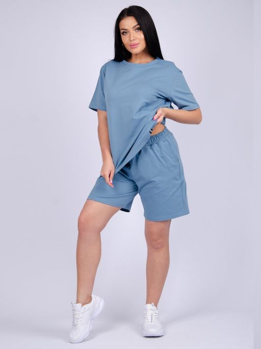 Костюм Лайф сирень, футер с лайкрой - Малина фото 24