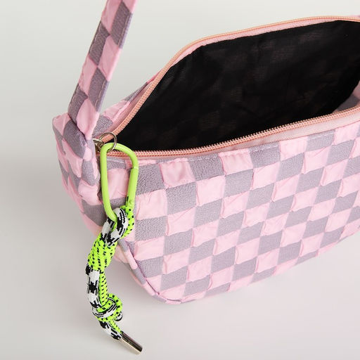 Сумка женская через плечо, розовая, 30×14×10 см