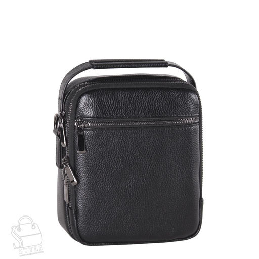 Сумка мужская кожаная 8165-2QH black Heanbag в Новосибирске