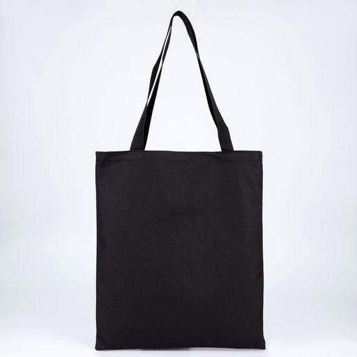 Сумка-шопер с карманом, черный цвет, 40 х 35 см - Nazamok фото 4