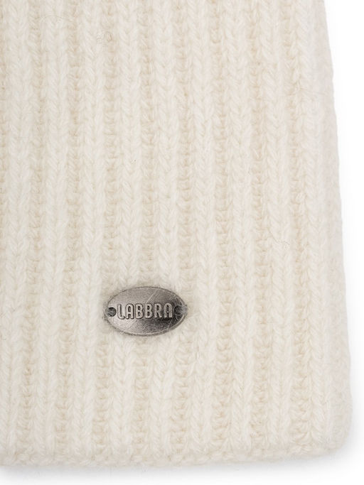 Шапка жен. пух енот+шерсть+виск LB-N88069 cream