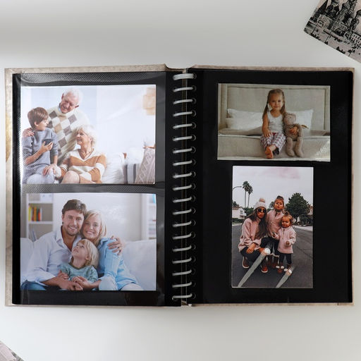 Фотоальбом магнитный на 80 фото, 20 черных листов Вместе навсегда