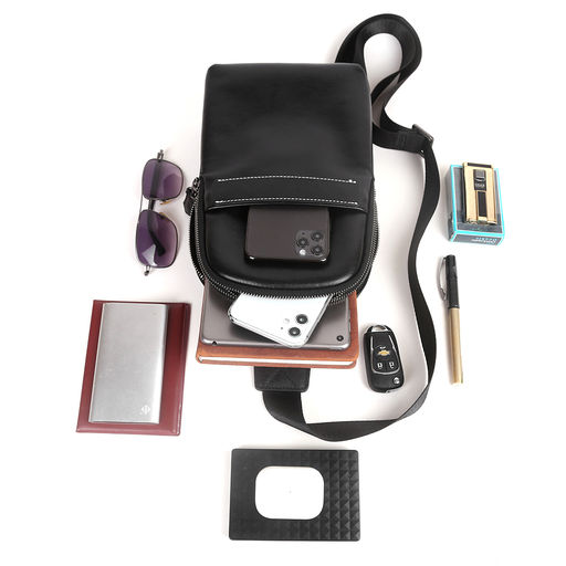 Мужская сумка, кожа, MIRONPAN 226315 Черный  фото 6