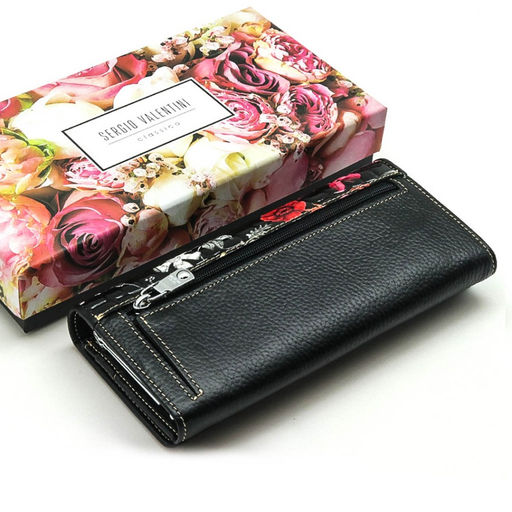 Большой женский кожаный кошелек Sergio Valentini СВ 8075-035  фото 3