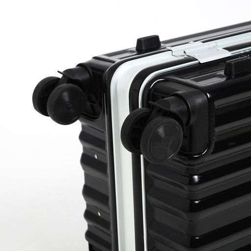 Чемодан малый 20, отдел на молнии, 2 кодовых замка, 4 колеса, крючок, цвет чёрный - Simaland фото 8