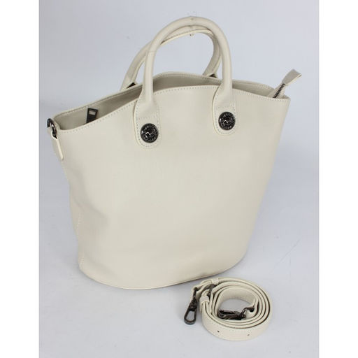 Сумка женская натуральная кожа XYN-3558, 1отд+карм/пер, плечевой ремень, молочный SALE 264910 - Adelia фото 5