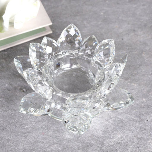 Подсвечник Лотос 11 см / GT794 /уп 48/прозрачный - ГалеонТрейд фото 2