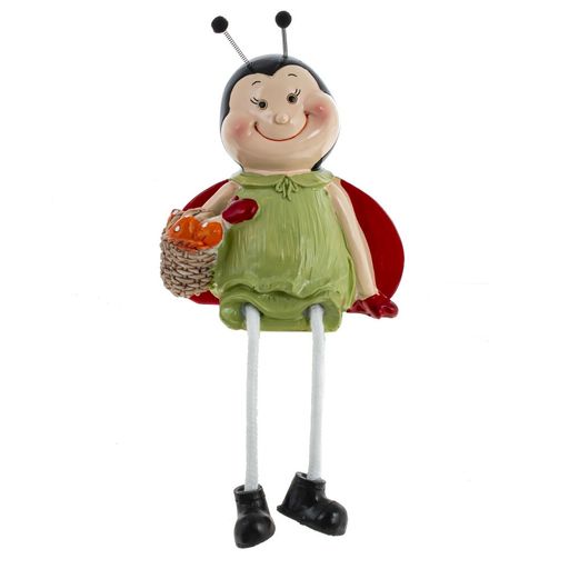 Набор из 2-х фигурок декоративных "Божья коровка", L10 W7 H14 см