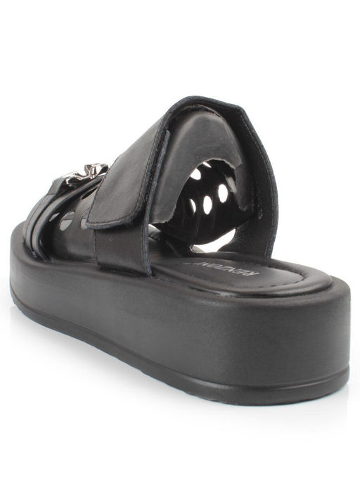 08-PEAG16-2 BLACK Босоножки женские (натуральная кожа) - Фабричный китай фото 6