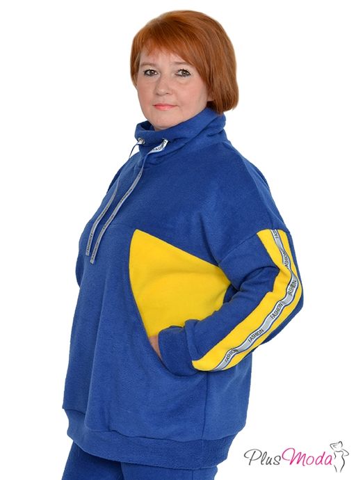 Толстовка Модель №1019 размеры 44-84 - Plusmoda фото 5