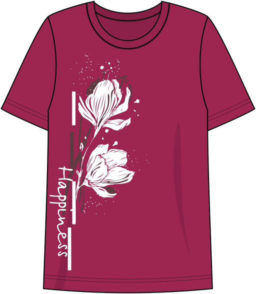 Футболка женская 5310 Ягодный* 450 Be Friends  фото 2