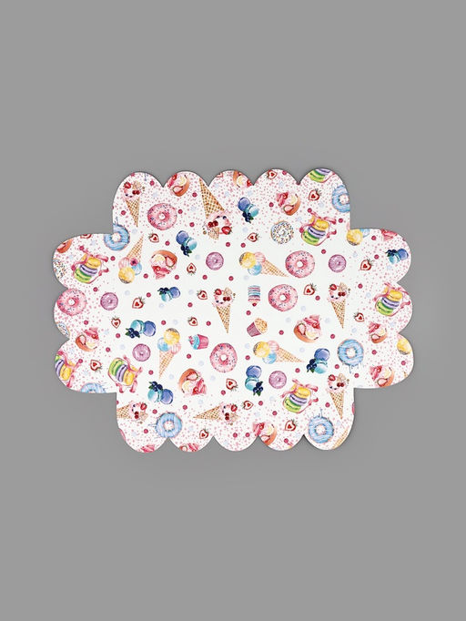 Цена за 5 шт. Коробка для печенья, кондитерская упаковка с пластиковой крышкой, «Вкусности», 20 х 30 х 8 см