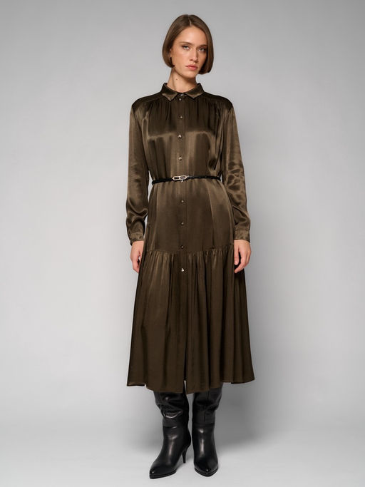 Платье женское 12411-35141 dark khaki - Eleganzza фото 8